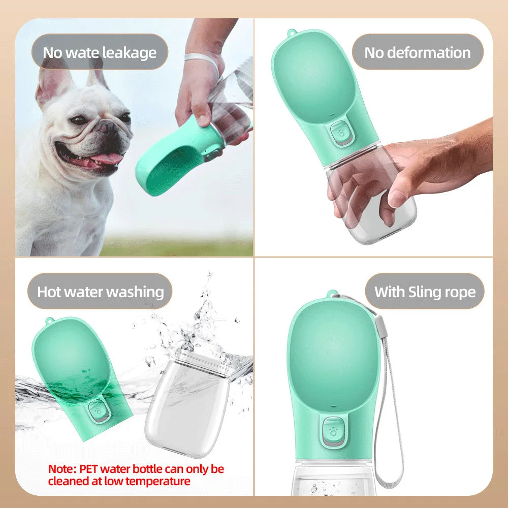 Botella portátil para agua de perros