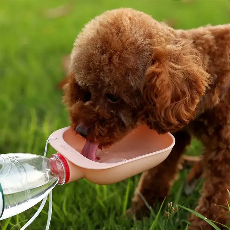 Adaptador para botellas de agua portátil para perros y gatos