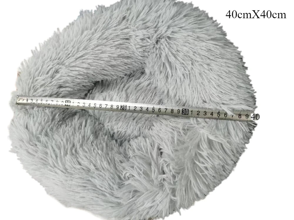 Nido redondo de felpa para mascotas – Cálido y cómodo