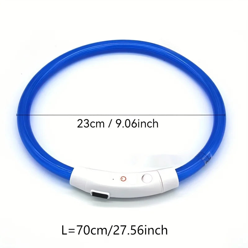 Collar luminoso LED para perros