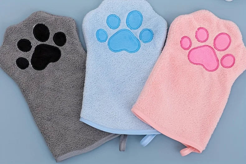 Guantes toalla para baño de mascotas – Secado rápido y absorbente