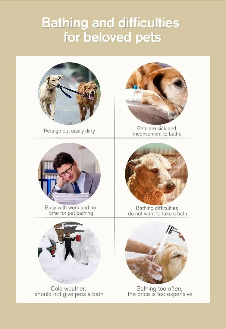 Guantes de limpieza para mascotas – 6 unidades para baño y cuidado diario