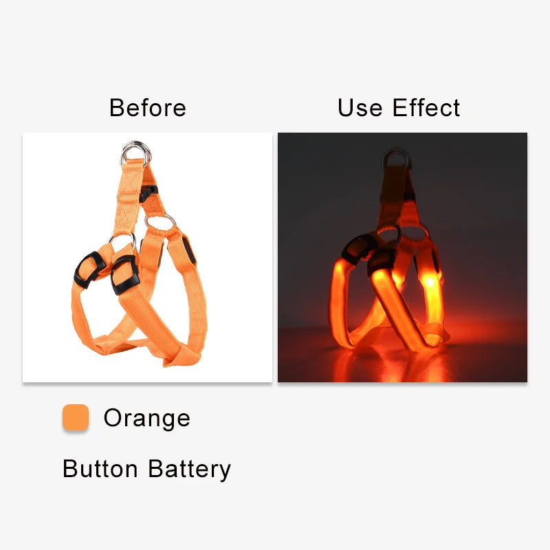 Arnés LED de moda para mascotas