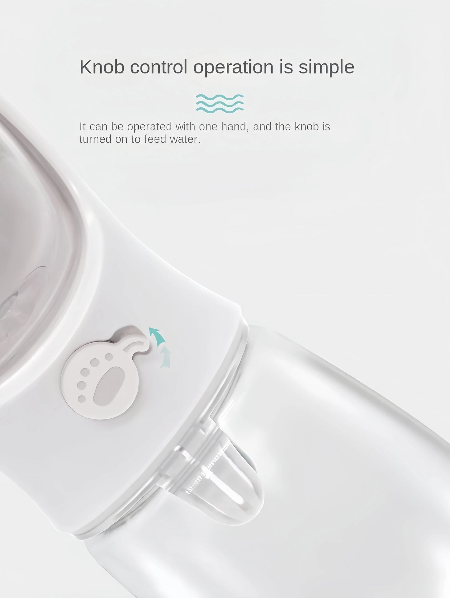 Botella portátil para agua y comida de perros y gatos