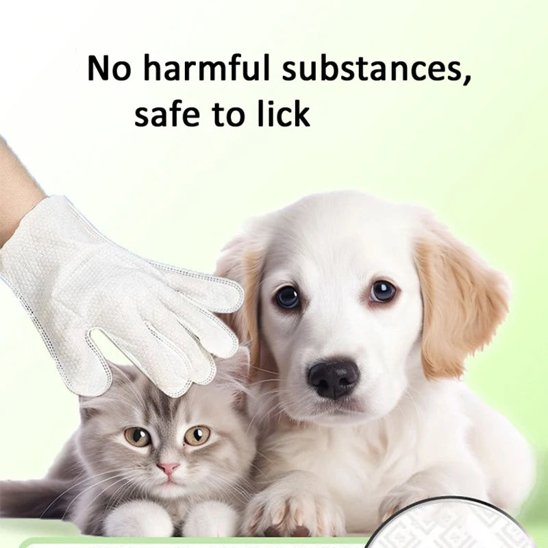Guantes de limpieza para mascotas – 6 unidades para baño y cuidado diario