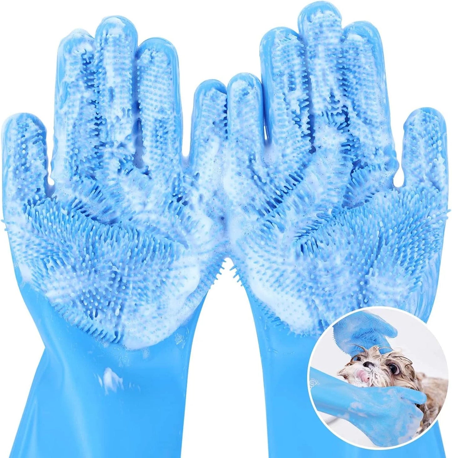 Guantes de aseo para mascotas – Limpieza y masaje