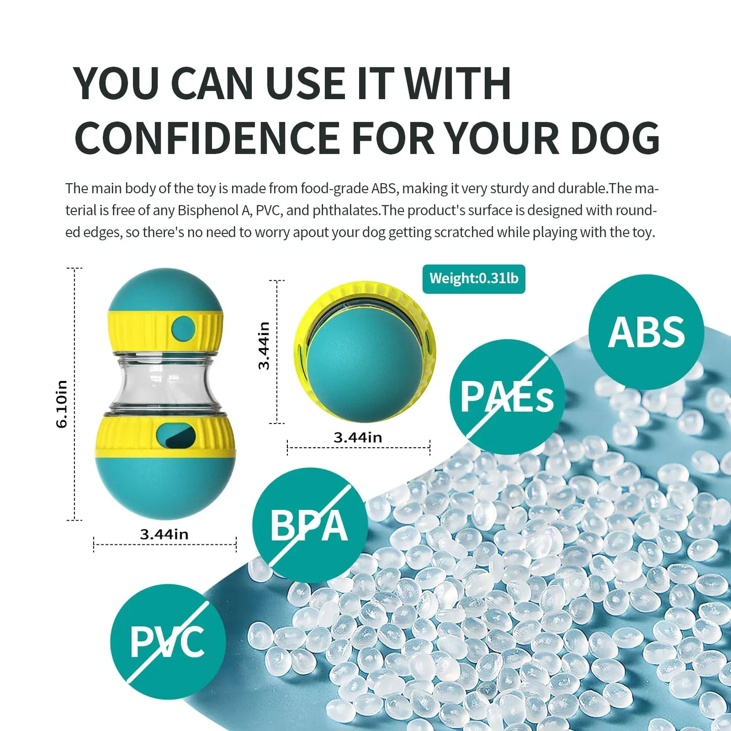 Pelota Interactiva para Perros – Tumbler con Dispensador de Premios