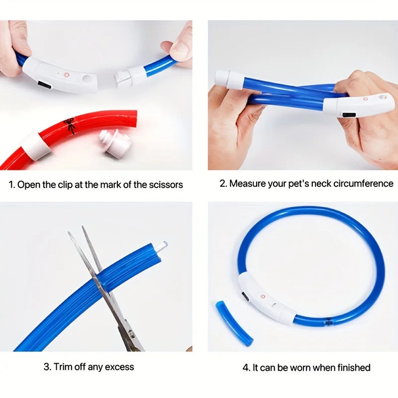 Collar luminoso LED para perros