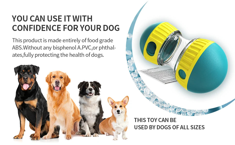 Pelota Interactiva para Perros – Tumbler con Dispensador de Premios